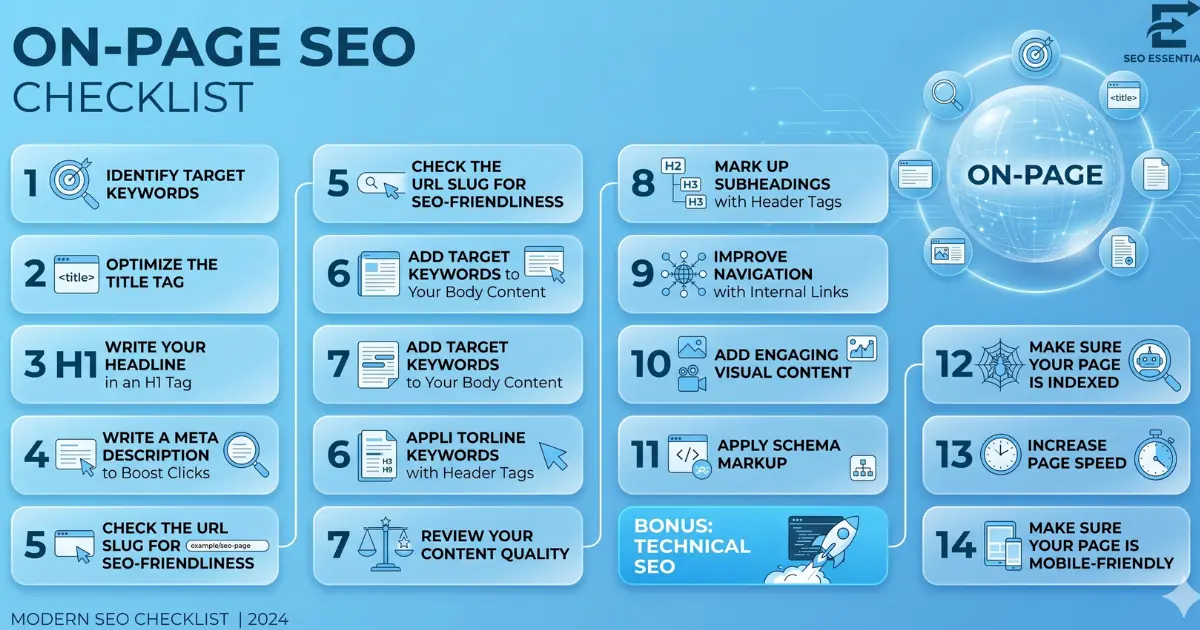 On Page SEO Checklist